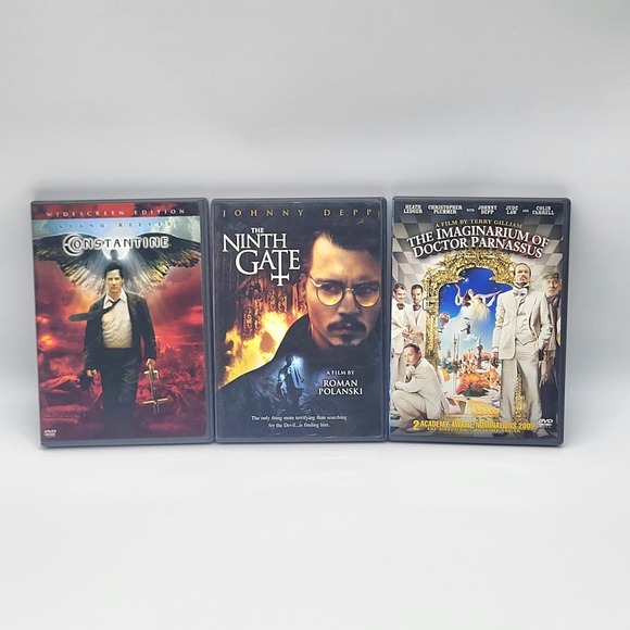 Other - Supernatural Fantasy DVD Lot Constantine Ninth Gate Dr Parnassus 3 Movies